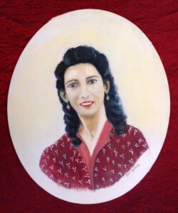 Mémé Célestine peinte par Nicole LOMBARDIN